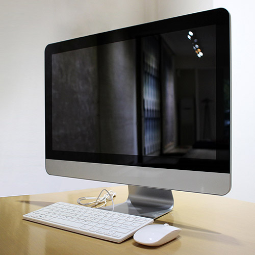 [모형] Apple iMac+키보드+마우스 21.5인치 실버 모형컴퓨터/목업컴퓨터/가짜컴퓨터/모형모니터/디스플레이용